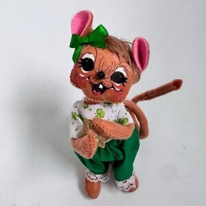 NWOT Annalee St. Patrick's Day girl mouse 6” doll from 2019